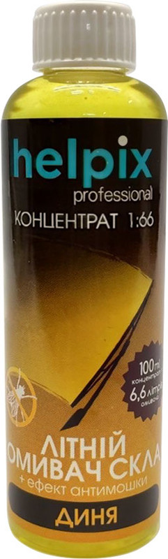 Рідина для склоомивоча HELPIX, концентрат диня,літо, 0 °С, 0,1л